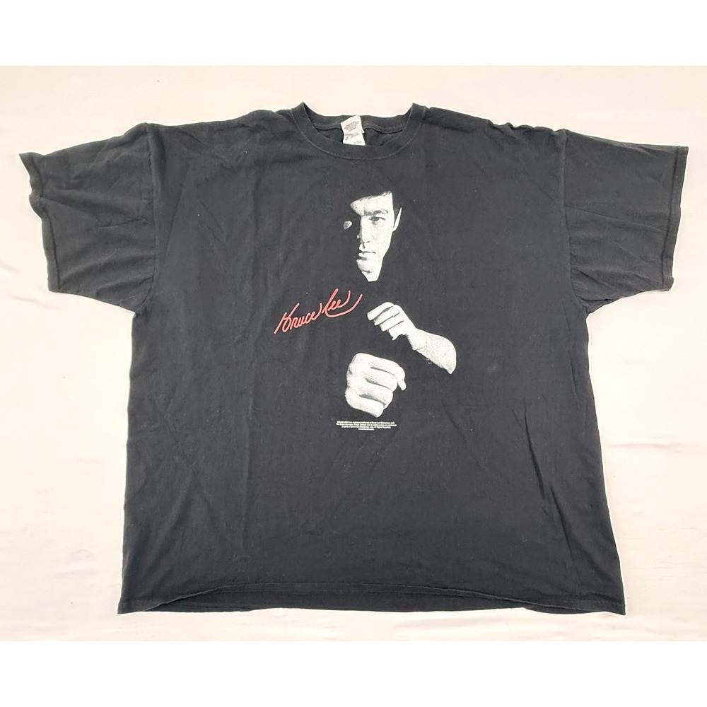 Bruce Lee Jerzees Graphic T-Shirt Mens 3XL Black‎ Martial Arts Signature Tee